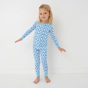 Little Sleepies Blue Rainbows Two-Piece Pajama Set girls kids toddler 5/6